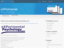 Tablet Screenshot of experimental-psychology.org